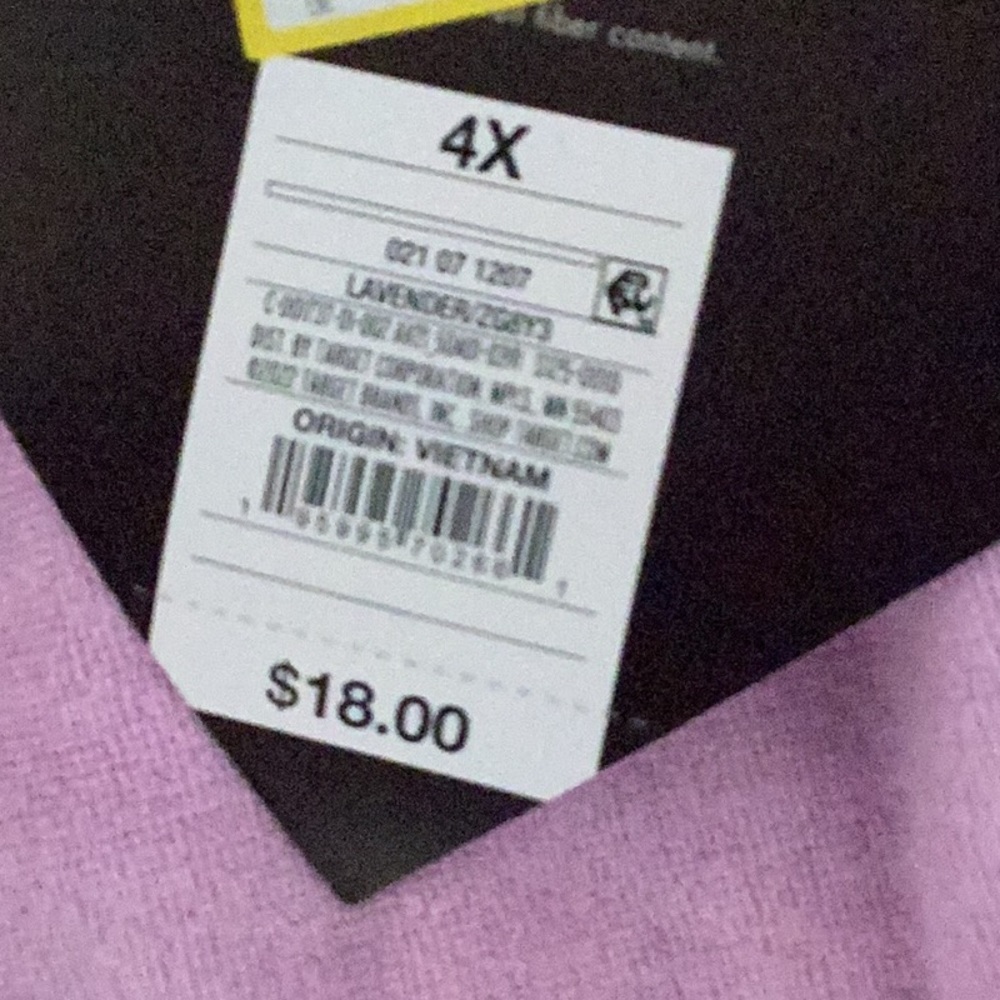 Ava & Viv - Plus Size Loop Terry Athletic Shorts W/ Pockets - lavender - new - Picture 5 of 6